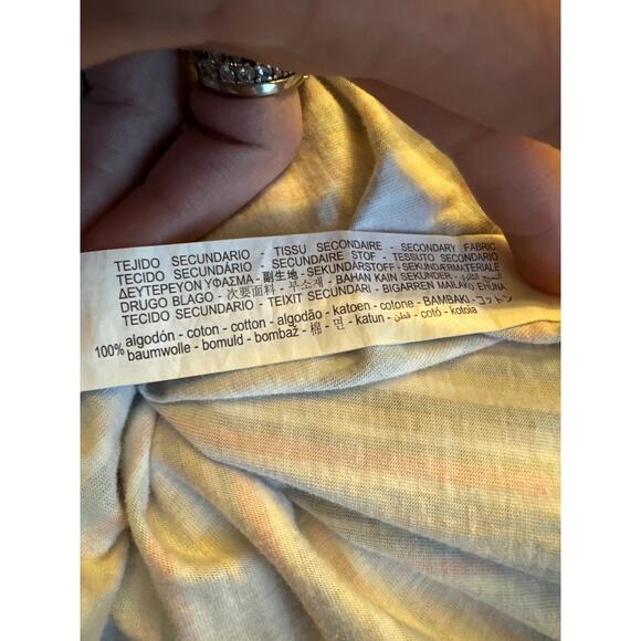 Zara contrasting sweater striped skirt midi sleevless dress sieze large - Picture 12 of 14